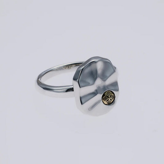 ZOCALO ソカロ 槌目・プレート・リング:ダブル・ドージェ