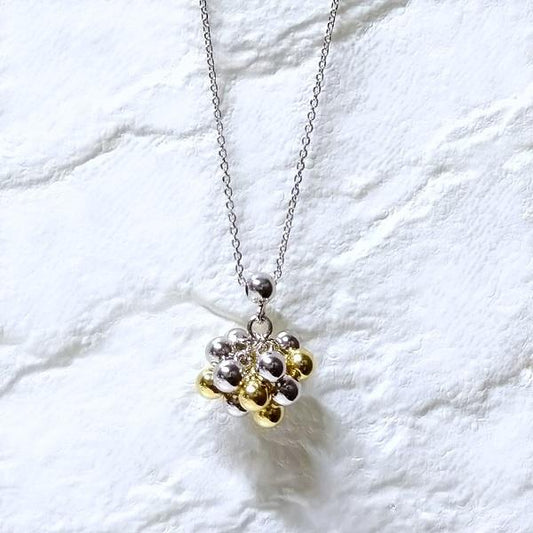 アンティエーレ Ball collection ネックレス ゴールドコンビ