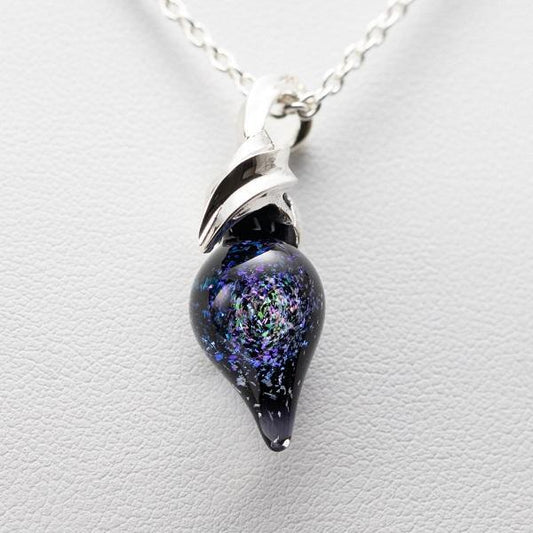 パイレックス ガラス シルバー ネックレス S QPE-090-PA-FL