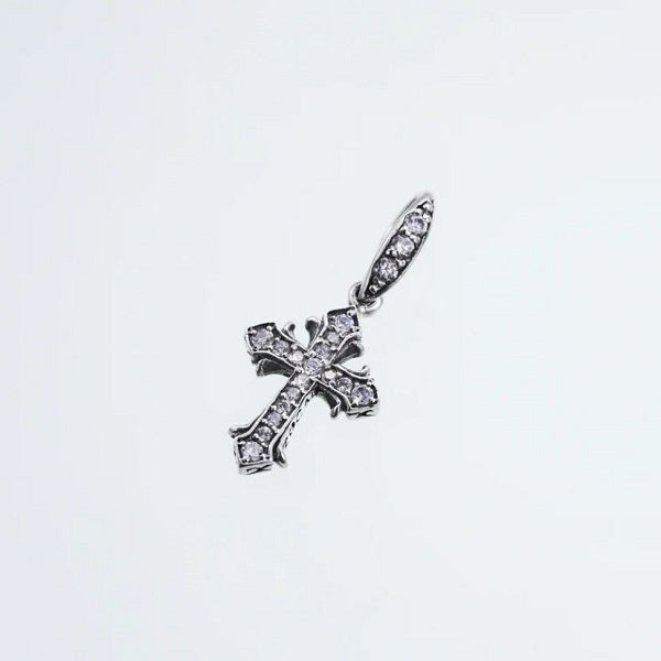 ZOCALO (ソカロ) リリー・クロス・フック・ピアス (ホワイトCZ) (シルバー925製) ZEG0013WCZ