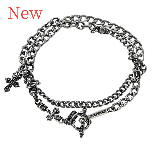 アルテミスクラシック ArtemisClassic シルバーアクセントSUSクロスブレスレット ACB0135