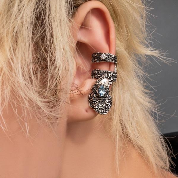 アルテミスクラシック ArtemisClassic ブルートパーズスプーンイヤーカフ 片耳分 ACE0197