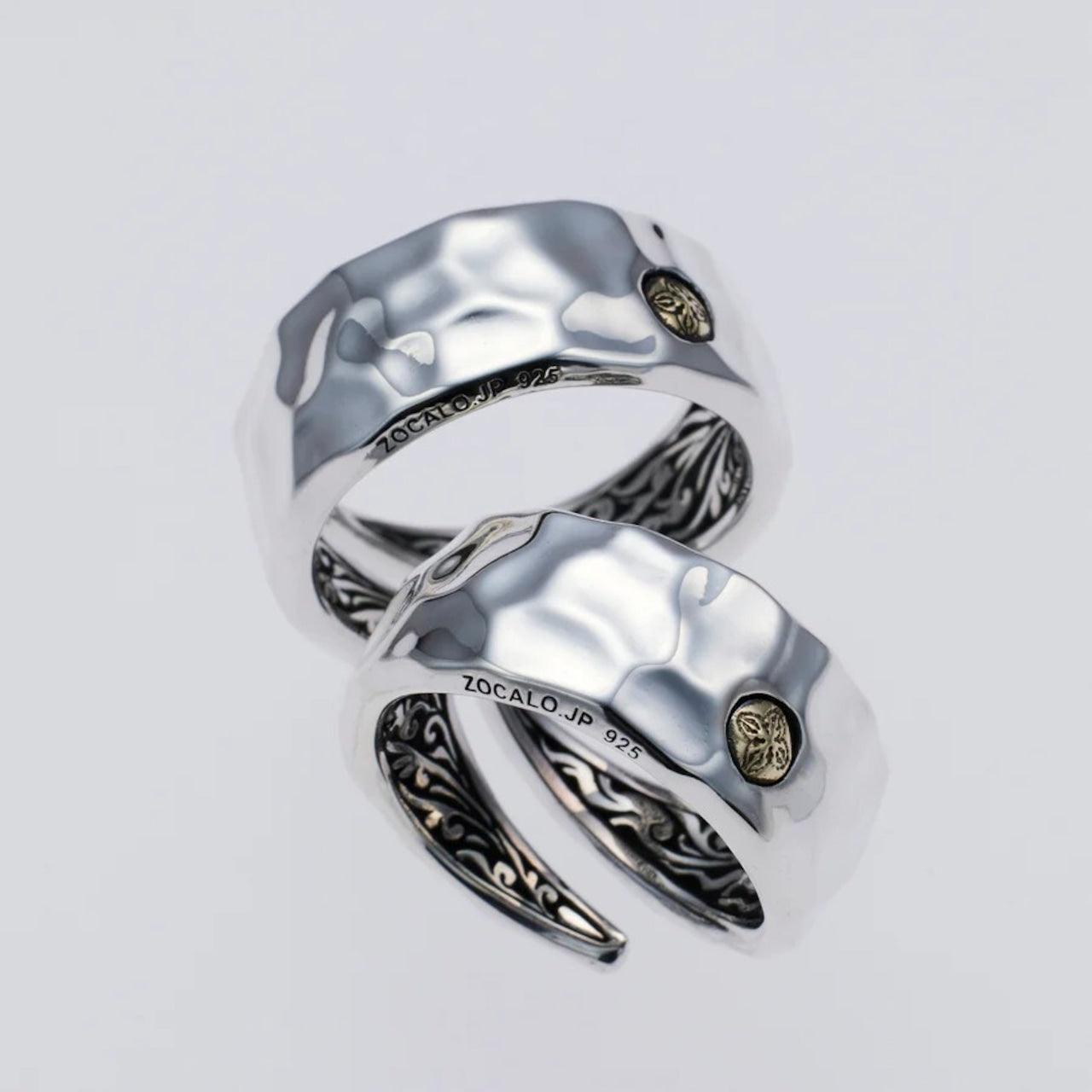 ZOCALO ソカロ 槌目 リング ダブル ドージェ Hammered Texture Ring Double Dorje