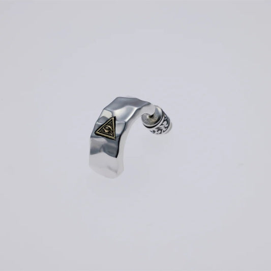ZOCALO ソカロ 槌目 フープ ピアス アイ オブ プロビデンス Hammered Texture Hoop Earring Eye of Providence