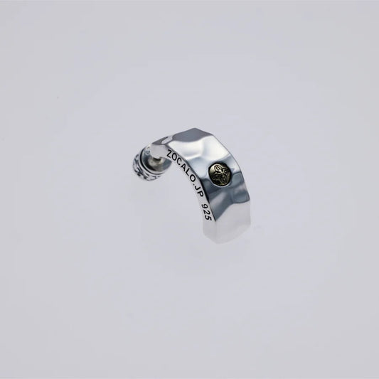 ZOCALO ソカロ 槌目 フープ ピアス ダブル ドージェ Hammered Texture Hoop Earring Double Dorje
