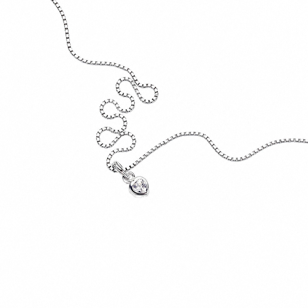 ZOCALO ソカロ ジュエルド アイビー ハート ペンダント(S)(ホワイトCZ) Jeweled Ivy Heart Pendant(S)(WhiteCZ)