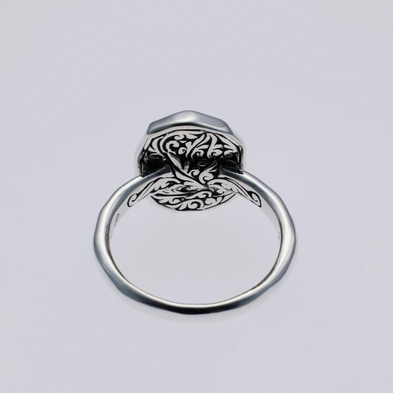 ZOCALO ソカロ 槌目 プレート リング ダブル ドージェ Hammered Texture Plate Ring Double Dorje