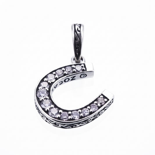 ZOCALO ソカロ ホース シュー ペンダント(ホワイトCZ) Horse Shoe Charm(White CZ)