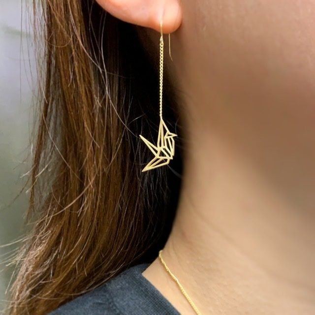 KANAME カナメ 折り鶴 / Oritsuru / 2p 和柄アクセサリー