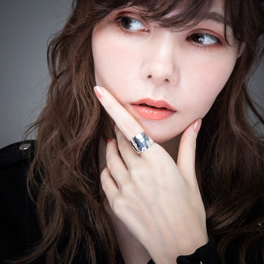 エレノアジュエリー/Elenore Jewelry ボリューム槌目シルバーリング ELR0018