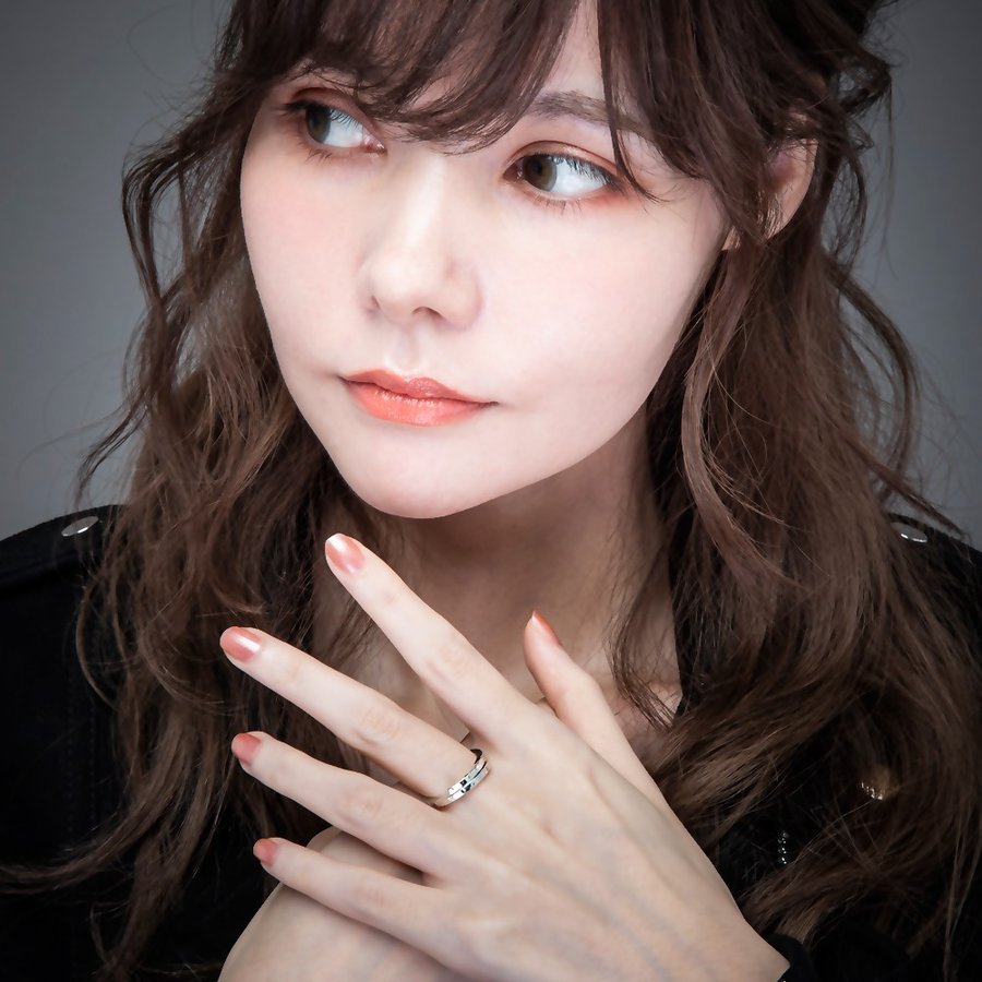 エレノアジュエリー/Elenore Jewelry ダイヤモンドスペーサーシルバーリング ELR0022