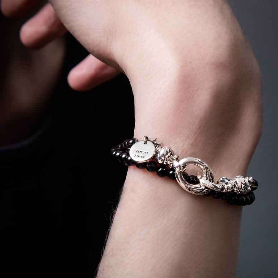 クラシカルフックオニキスダブルブレス/ Artemis Classic/アルテミスクラシック(シルバー925製) ACB0122