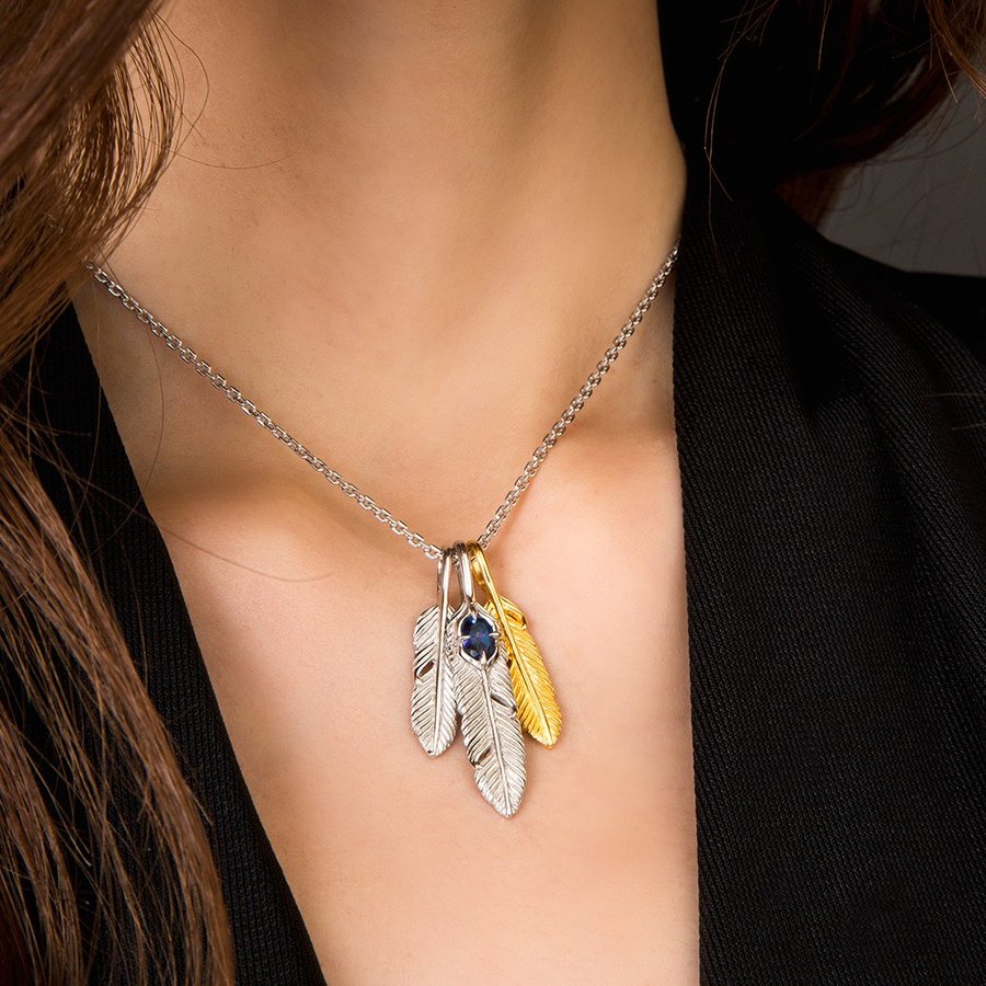 トリプルフェザーチャーム/ Artemis Classic/アルテミスクラシック (シルバー925製) acp0326