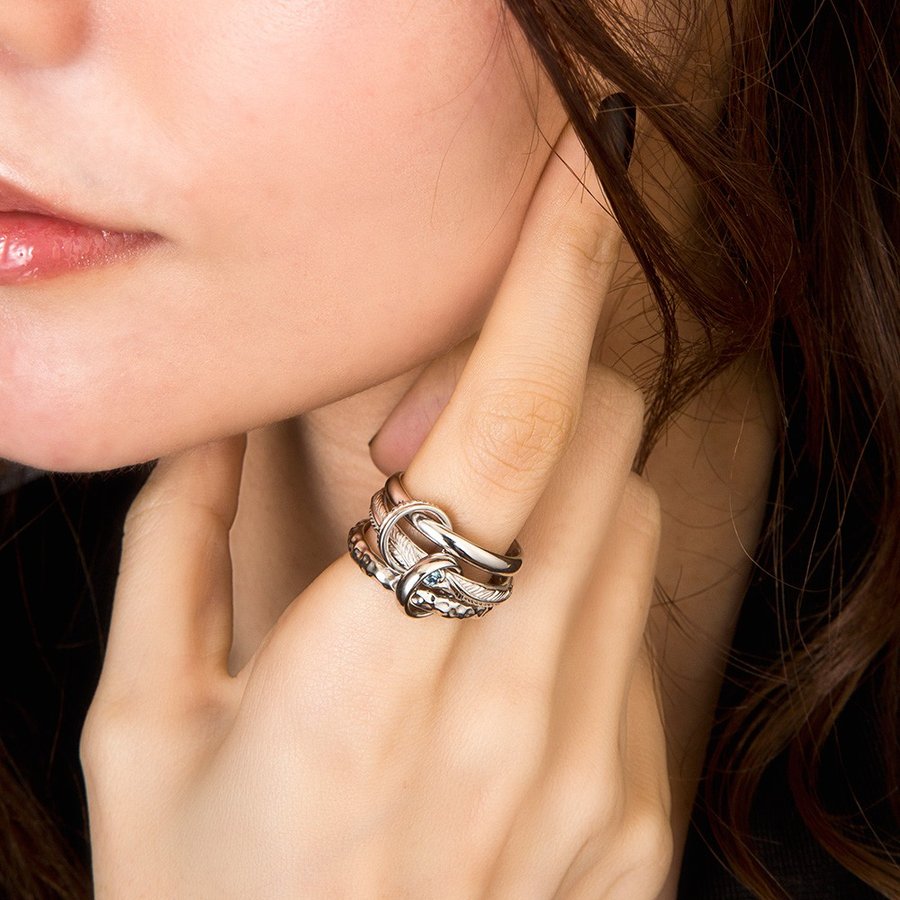 フェザーチェインリング/Artemis Classic/アルテミスクラシック (シルバー925製) acr0270 Feather chain ring