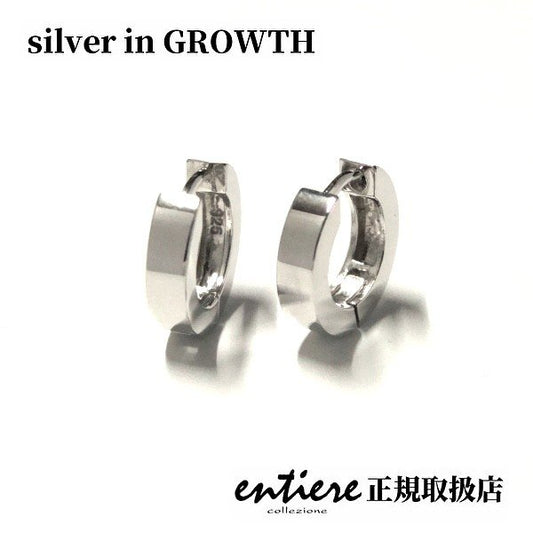 シンプル フープシルバー ピアス 中折れタイプ2 E11211 R/P