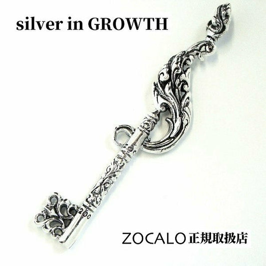 ZOCALO(ソカロ) アイビー・オブ・フレーム・キーL・ペンダント・トップ (シルバー950製) ZZPDS-0017