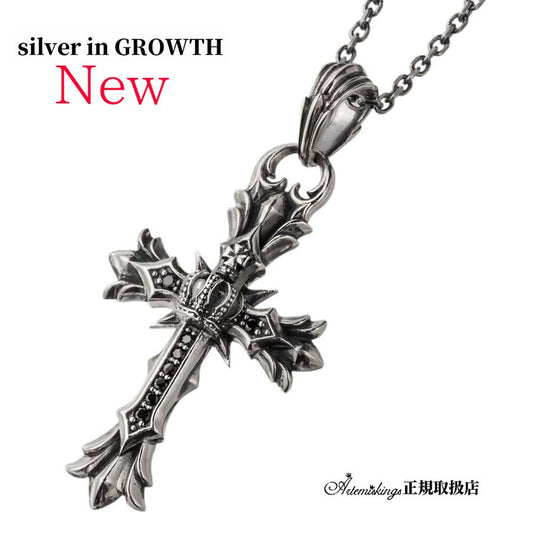 クロスクラウンペンダント AKP0136 Cross crown pendant シルバーアクセサリー Silver jewelry