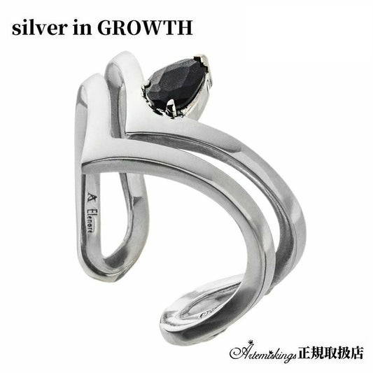 アルテミスキングス ARTEMISKINGS ティアドロップVリングBK(EJコラボ) 指輪 AKR0055