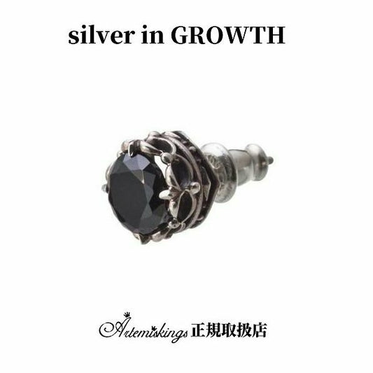 クラウンストーンスタッドBK/アルテミスキングス/ARTEMIS KINGS (シルバー925製) ake0036