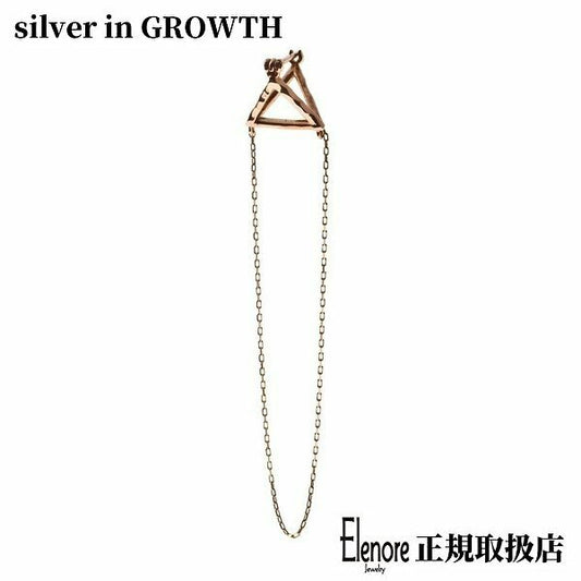エレノアジュエリー/Elenore Jewelry 10金チェーントライアングルピアス/片耳分 ELE0003G