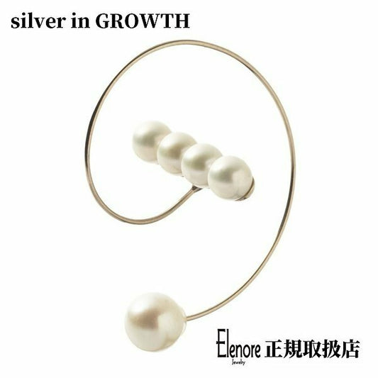 エレノアジュエリー/Elenore Jewelry 10金パールバースパイラルフープピアス/片耳分 ele0013