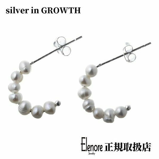 エレノアジュエリー/Elenore Jewelry パールフープシルバーピアス 両耳分 ELE0037