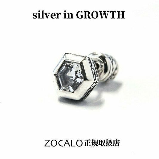 ZOCALO (ソカロ) ジュエルド・アイビー・ヘキサゴン・ピアス・片方売り ZZEG-0026