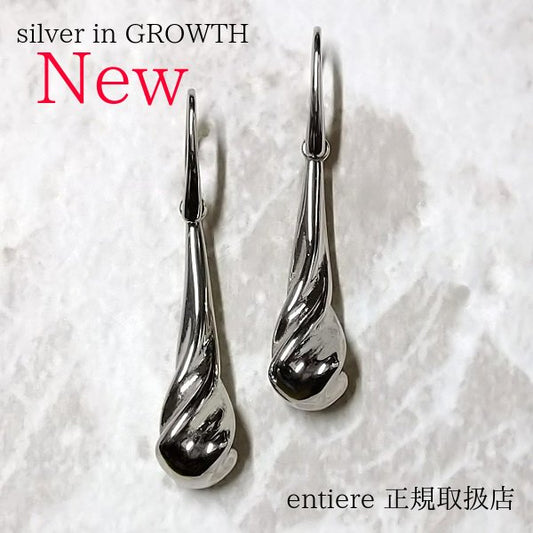 ティアドロップ ロング フックピアス Teardrop long hook piercing