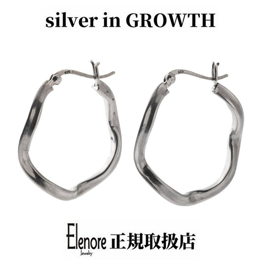 エレノアジュエリー/Elenore Jewelry ウェイブフープシルバーピアス 両耳分 ELE0048