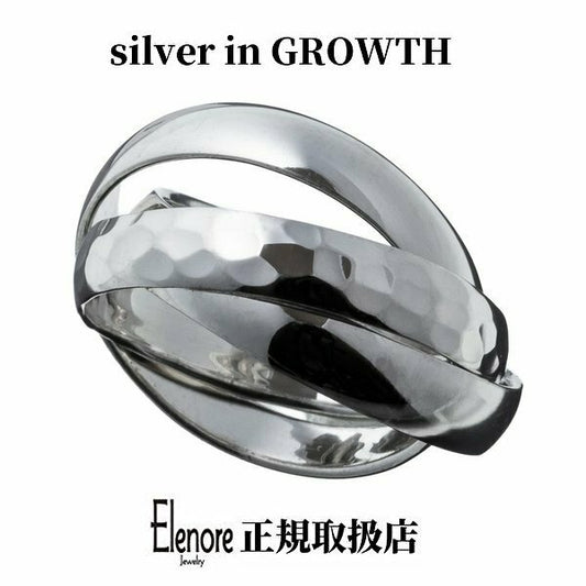 エレノアジュエリー/Elenore Jewelry 3連結シルバーリング ELR0014