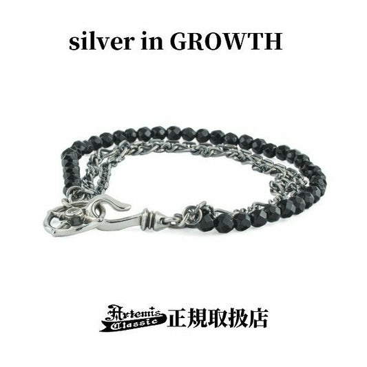 ブラックスピネル3連ブレスレット/ Artemis Classic/アルテミスクラシック(シルバー925製) acb0102