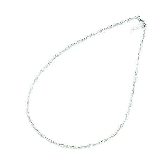 ウエーブ シルバーチョーカー イタリア製 MZSK3