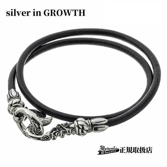 クラシカルフックダブルレザーブレス/ Artemis Classic/アルテミスクラシック (シルバー925製) ACB0121