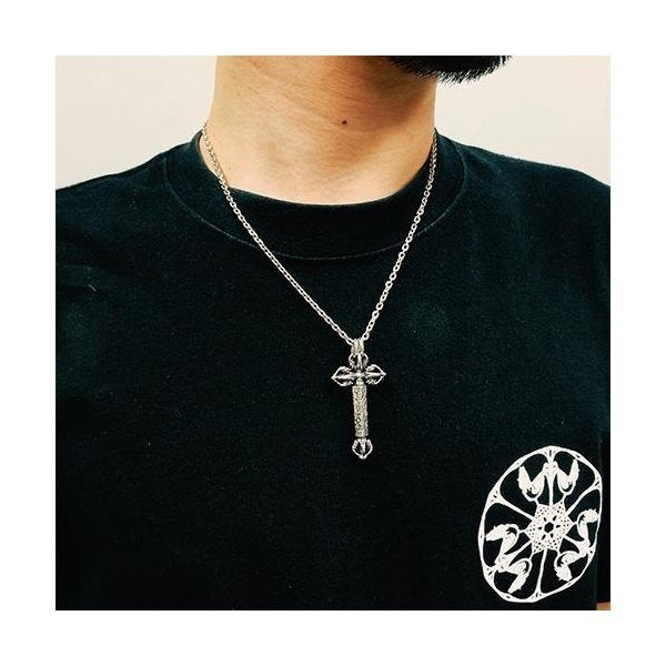 ZOCALO (ソカロ) チベタン・ドラゴン・ダブルドージェ・クロス・ペンダント(S) ZZPDS-0089