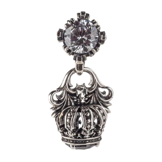 ノーブルクラウンピアス AKE0109 Noble crown earring シルバーアクセサリー Silver jewelry