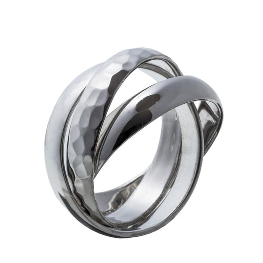 エレノアジュエリー/Elenore Jewelry 3連結シルバーリング ELR0014