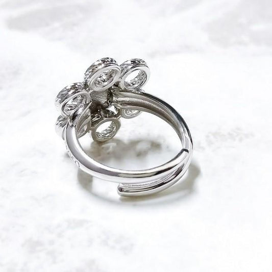 フラワー シルバーリング FRABOSO(フラボッソ):イタリア製《Made in Italy》