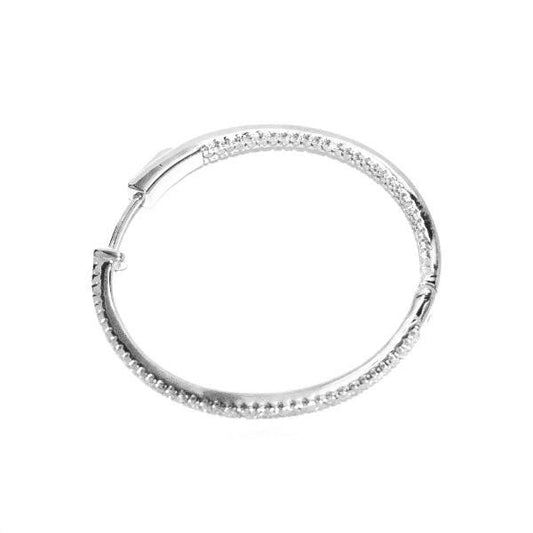 フルエタニティー フープシルバー ピアス 中折れタイプ(スモール)E10717-SS RH