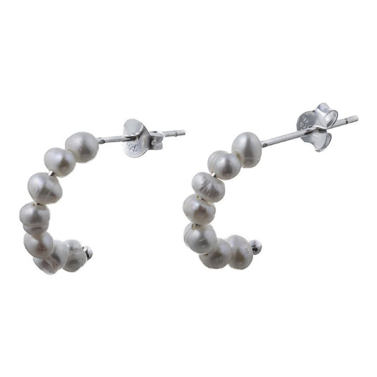 エレノアジュエリー/Elenore Jewelry パールフープシルバーピアス 両耳分 ELE0037