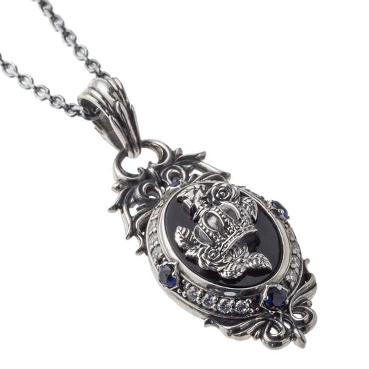 黒薔薇ペンダント ACP0141 Black rose pendant シルバーアクセサリー Silver jewelry