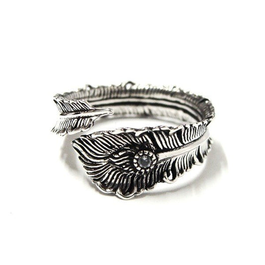 ZOCALO ソカロ フェニックス・テイルフェザー・リング・ホワイトジルコニア