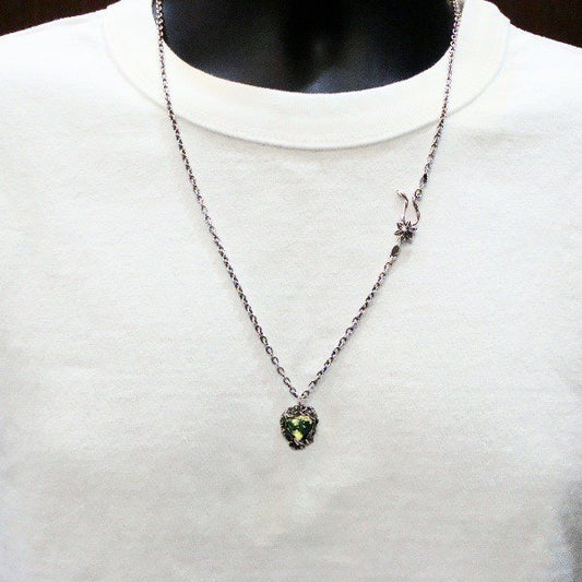 LYLY ERLANDSSON リリー エルランドソン ウィンターペンダント アクアブルー ブルー ゴールドリーフ L-07-036