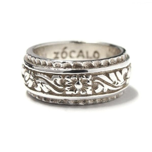 ZOCALO(ソカロ) アイビーワイドリングホワイト (シルバー925製) ZZTRS0764A