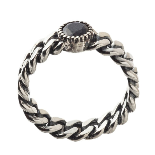 アルテミスクラシック Artemis Classic 喜平ストーンリングBK メンズ シルバーリング ACR0276 Kihei Stone Ring BK Men's Silver Ring