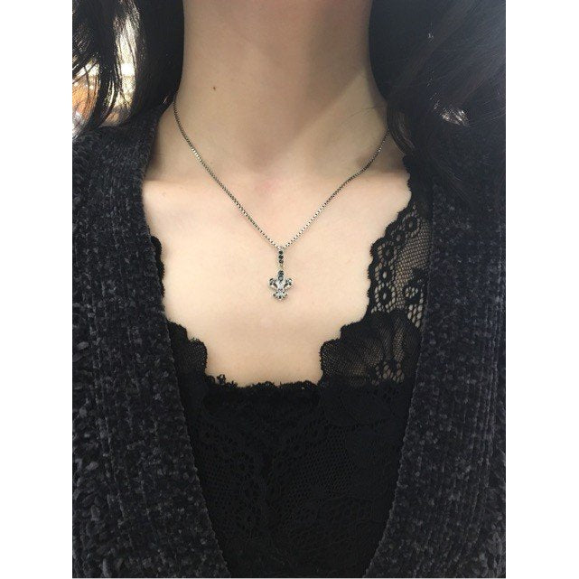 ZOCALO (ソカロ) リリー・チャーム・ブラックCZ (シルバー925製) ZZPDG-0052BKCZ