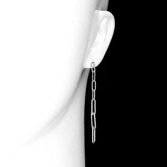 ロングチェーン シルバーピアス P202-770-R-F RH