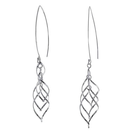 エレノアジュエリー/Elenore Jewelry ツイストフレームシルバーピアス 両耳分 ELE0035