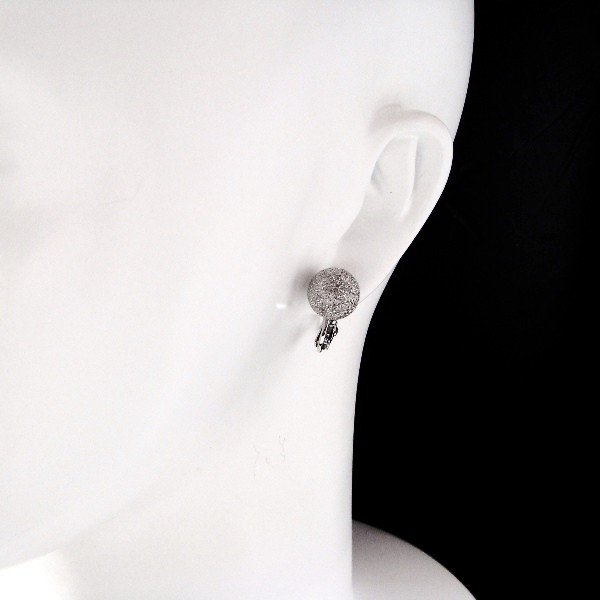 シルバーイヤリング スパークリングカット ボール12mm イタリア製 POE-12 RD