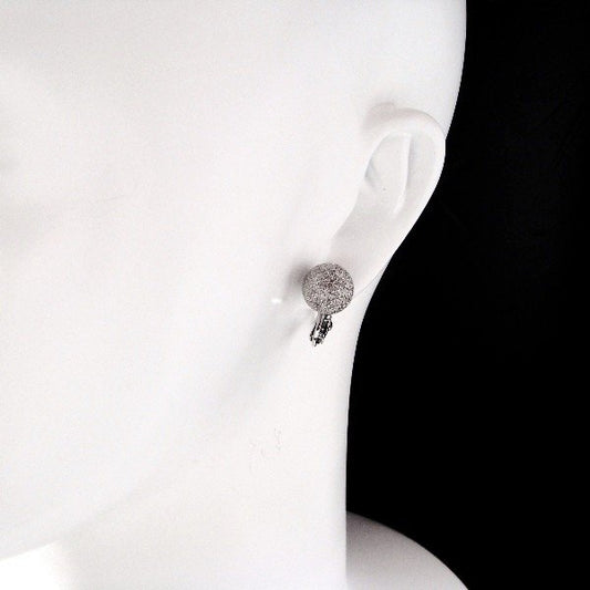 シルバーイヤリング スパークリングカット ボール12mm イタリア製 POE-12 RD