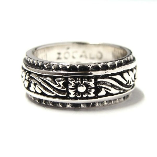 ZOCALO(ソカロ) アイビーワイドリングアンティーク (シルバー925製) ZZTRS0764A